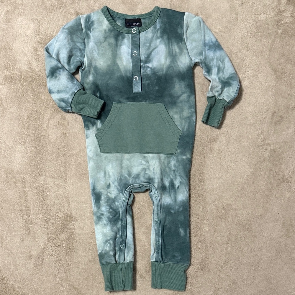 Little Bipsy Tie-Dye Baby Romper